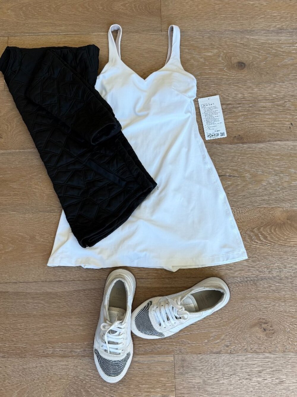 NWT Lululemon Align Dress White Size 6 Tennis Athletic Mini Built In Shorts